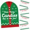 Big Dot of Happiness Ugly Sweater - How Many Candies Holiday and Christmas Party Game - 1 Stand and 40 Cards - Candy Guessing Game